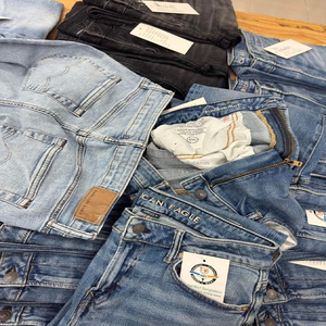 กางเกงยีนส์เดนิมสแปนเด็กซ์ผู้ชายแบรนด์ดังจากบังคลาเทศ สต็อกล็อตส่วนเกิน ขายส่ง กางเกงลำลองแบรนด์เนมแบบขาดๆ - Product Image 6