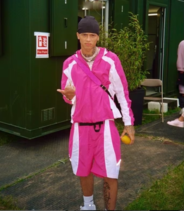 Ensemble short et veste coupe-vent d'été en nylon et polyester, respirant, confortable, style streetwear - Product Image 4