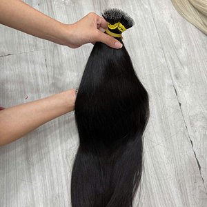 Produit phare : Extensions de cheveux naturels vietnamiens en mèches brutes, Nano Ring, sans nœuds, sans perte. - Product Image 2