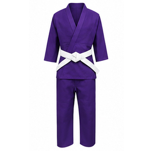Kimono de judo de qualité supérieure pour l'entraînement aux arts martiaux, en tissu de coton robuste avec construction renforcée des genoux et des épaules - Product Image 6