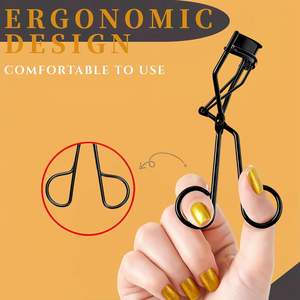 Recourbe-cils UBI en acier inoxydable noir pour toutes les formes de yeux, sans alimentation électrique, soin personnel professionnel, maquillage - Product Image 2