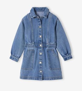 Nouvelle robe longue en jean pour filles, de haute qualité, respirante, en coton, décontractée, personnalisable - Product Image 3