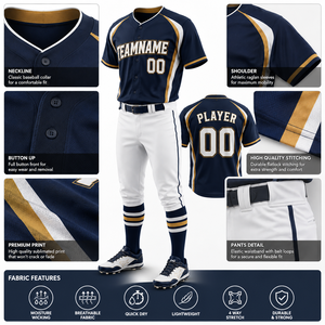 Camiseta de Béisbol Personalizada con Bordado y Estampado por Transferencia Térmica, Transpirable, Talla Grande, Larga, con Nombre y Número del Jugador, Tela Tackle Twill en la Parte Delantera - Product Image 3