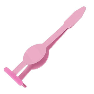 Applicateur de cils ergonomique en acier inoxydable, pointe dentelée, conception antistatique durable, longueur 10 mm pour cils en bande - Product Image 4