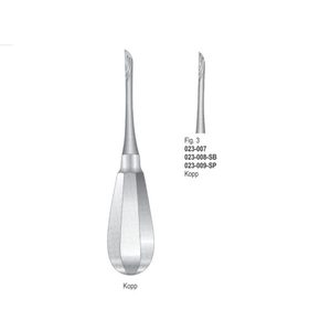 เครื่องมือถอนรากฟันแบบผ่าตัด Kopp Fig.3 |   เครื่องมือถอนฟันสแตนเลส |   อุปกรณ์ทันตกรรม Elevators ได้รับการรับรองมาตรฐาน CE - Product Image 1