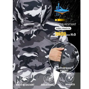 Veste d'hiver softshell respirante et écologique à capuche avec logo sur le devant, fabriquée au Pakistan, à manches longues - Product Image 3