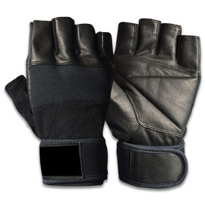 Qaswa Sports Leather Half Finger Wrist Support with for Closure for Unisex Gym & Outdoor <b>Weight</b> Lifting Training - Product Image 4