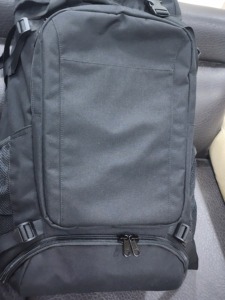 Mochila de Senderismo Negra Ligera de Nailon para Exteriores, Sistema de Espalda Ergonómico, Softshell Unisex, Bolsas de Viaje para Deportes y Camping - Product Image 3