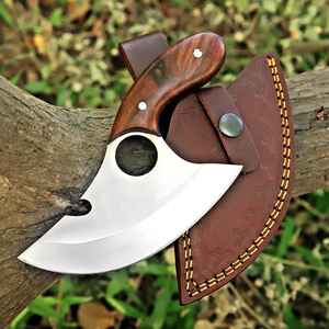Profession Custom Handmade Hot Selling High Quality Hand Forged High Carbon Steel <b>Pizza</b> Axe, <b>Pizza</b> <b>Slicer</b>,With Leather Sheath - Product Image 6