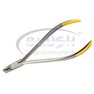 Pince dentaire professionnelle réutilisable en acier pour la pliage de fils et la formation de boucles d'appareils orthodontiques, à commande manuelle, par Blush Surgical - Product Image 2