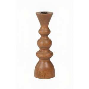 Handcrafted Acacia <b>Wood</b> <b>Heart</b> Candle Holder - Wholesale Wooden Dcor - Product Image 2