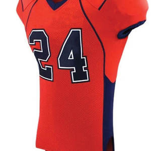 Uniformes de fútbol americano al por mayor de alta calidad, conjunto de camiseta y pantalones cortos de fútbol americano personalizados para hombre - Product Image 4