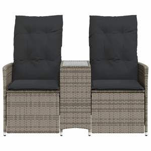 Sofá de Jardín Reclinable Gris para una Relajación Cómoda al Aire Libre - Product Image 4