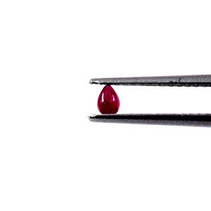 Rubis naturels de Bangkok, formes poire calibrées 5x7mm, rubis cabochon naturel en vrac pour la fabrication de bijoux, prêt à l'emploi - Product Image 2