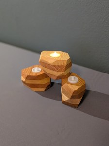 Porte-bougie géométrique pour une décoration intérieure chaleureuse et un cadeau de bienvenue - Product Image 6