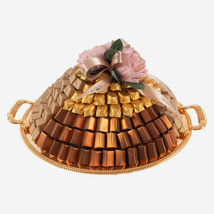 Bandeja de Latón para Chocolates, Organizador Estilo Bandeja de Latón, Mejor Precio, Decoración Perfecta para Bodas o Regalo, Utensilios de Cocina - Product Image 1