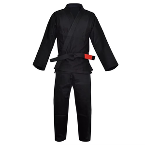 Kimono de Jiu-Jitsu pour enfants, tissage perlé, 100% coton, léger, durable, avec ceinture blanche, logo BJJ sur le devant - Product Image 1