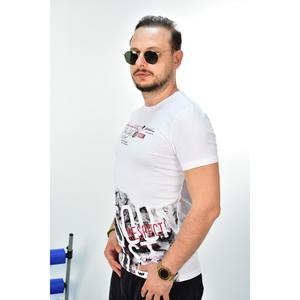 T-shirt girocollo a manica corta in cotone 95% Slim Fit da uomo di colore 1071