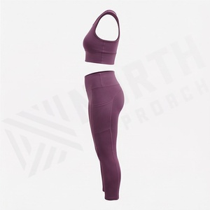 Conjunto de Shorts de Yoga Premium sin Costuras para Mujer, Spandex/Nylon Antibacterial, Cintura Elástica, Tallas Grandes, Ropa Deportiva para Gimnasio y Entrenamiento - Product Image 3