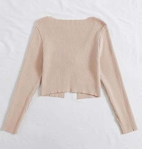 Active V-Neck Thumbhole Sleeve Breathable Sweater <b>Women's</b> Running Sports Fitness Tops Performance Wear Knit Shirt - Product Image 2