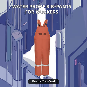 Pantalones de Trabajo Impermeables y Transpirables para Trabajadores Industriales, de una Pieza, de Poliéster y Algodón, Venta al Por Mayor de Fábrica - Product Image 5