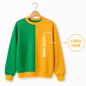 Cosh International Acrylic Custom Logo Sisterhood Sorority Green Gold Crew Neck Two Tone Sweatshirt <b>Cardigan</b> <b>Sweaters</b> - Product Image 1