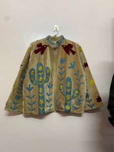 Handmade Embroidered Velvet Fabric Suzani Jacket Long Sleeves, Ethnic & Customizable Design, Perfect for <b>Winter</b> Wear - Product Image 3