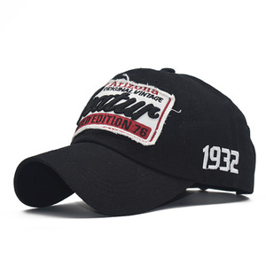 Casquette de baseball ajustée de luxe vintage à 6 panneaux, avec logo personnalisé brodé en 3D, pour hommes, imperméable et sportive, vente en gros - Product Image 3
