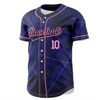 Maillot de baseball à coupe classique fabriqué en usine pour vêtements de sport, maillot de baseball à couleurs contrastées à prix raisonnables