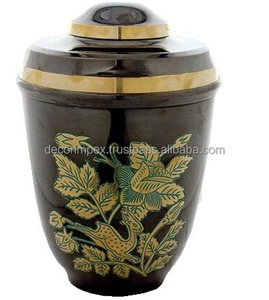 Urnas y ollas para cenizas duraderas de Metal chapado más vendidas, ollas de ataúd funerario hechas a mano de Metal decorativo, precio asequible - Product Image 5