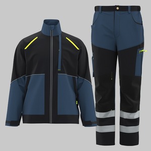 Vêtements de travail industriels à haute visibilité sur mesure, fabricant d'uniformes de sécurité pour ouvriers d'usine, exportateurs, polyester respirant - Product Image 2
