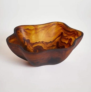 Bol de service traditionnel en résine peint à la main, personnalisé, écologique, pour la table, AZORA INDUSTRIES M-180, pour usage domestique, Art - Product Image 3