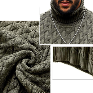 NURJENNA INDUSTRIES Pull d'hiver pour homme de haute qualité, respirant, 100% laine, coupe ajustée, col rond, uni, 280g - Product Image 6