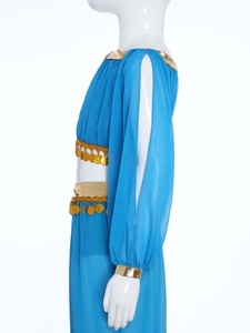 Conjunto de Top y Pantalones para Danza del Vientre para Niñas de 6 a 16 Años, para Clases de Danza del Vientre, Actuaciones en Escenario, Fiestas Temáticas y Danza Callejera - Product Image 3