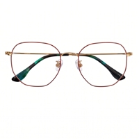 Monture de lunettes de vue ronde anti-lumière bleue UV420, monture intégrale en titane léger, titane pur, sur mesure, haute qualité