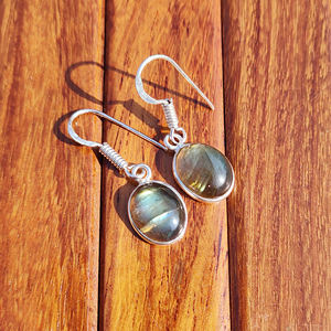 Boucles d'oreilles en pierres précieuses naturelles, bijoux énergétiques pour la méditation, le yoga, l'usage spirituel et personnel, disponibles au meilleur prix - Product Image 6