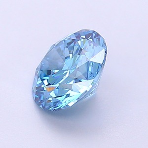 Diamant CVD cultivé en laboratoire, forme ronde, bleu vif fantaisie, clarté VS1, polissage excellent, pierre précieuse brute brillante. - Product Image 3