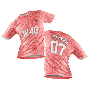 Camisetas de Fútbol para Hombre, Ligeras, Transpirables, Anti-UV, Anti-Bacterianas, de Manga Corta, Color Sólido, 100% Poliéster - Product Image 1