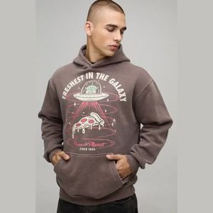 Sudadera con Capucha de Alta Calidad, 100% Algodón, Diseño de Marca, para Hombre, Corte Regular, Estampado Personalizado, Estilo Casual Deportivo, Servicio OEM - Product Image 3