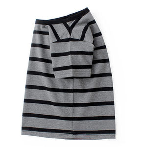 เสื้อยืดเด็กผู้ชายแขนสั้นลายทางผ้าฝ้าย 100% เสื้อผ้าเด็กสไตล์ลำลอง - Product Image 3