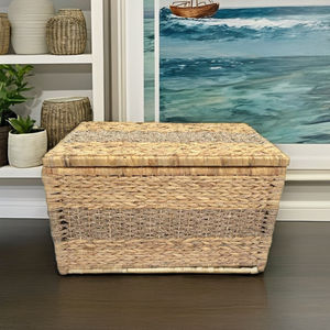 Ensemble écologique 3 pièces en jonc de mer et jacinthe d'eau – Idéal pour une décoration durable dans les restaurants et les complexes hôteliers. - Product Image 2