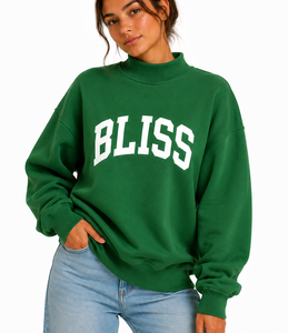 Sudadera Casual Oversize de Cuello Alto para Mujer, Algodón Suave, Logo Frontal, Estilo Urbano, Prenda Esencial de Moda - Product Image 5