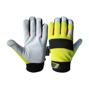Gants de travail mécaniques anti-vibrations à écran tactile, gants de travail en cuir de qualité supérieure, gants de travail industriels pour la construction, gants de mécanicien - Product Image 6