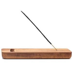 Quemador de incienso decorativo de madera para el hogar, templo, meditación, yoga, aromaterapia, varillas de fragancia, madera natural - Product Image 2