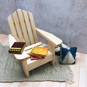 Iniature ollollhouse dirdirondack ooooden Chair - Product Image 3