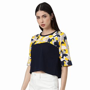 Crop top personnalisé pour femme, T-shirt d'été, Crop top de qualité supérieure, Crop top ample, Fournisseur en gros - Product Image 1