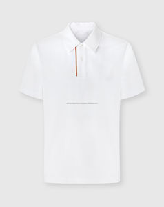 Demi-manches pour homme Polo T-Shirt col personnalisé 100% coton motif solide brodé tricoté pour Polo Shirt - Product Image 6