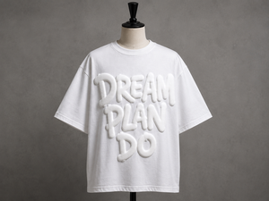 เสื้อยืดโอเวอร์ไซส์พิมพ์ลาย Dream Plan Do Puff แขนสั้น คอกลม สไตล์ลำลอง สตรีทแวร์ สำหรับผู้ชาย ผ้าฝ้ายเจอร์ซีย์ถัก 100% - Product Image 3