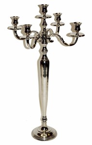 Porte-bougie moderne en aluminium de designer, support métallique abstrait fait main, centre de table de luxe pour mariage et décoration de table à manger - Product Image 4