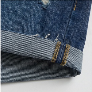 Shorts en jean respirants de qualité supérieure pour femmes, design simple et uni, style décontracté, logo personnalisé, couleur personnalisée OEM. - Product Image 5